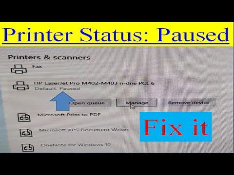 printer not printing status paused | printer fix| how to change printer status from paused to ready