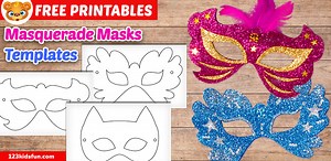 FREE Printable Mask Templates for Kids | 123 Kids Fun Apps