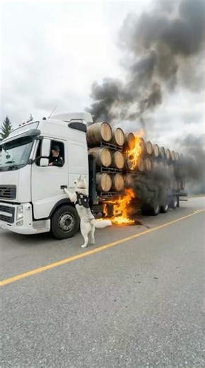 Brave K9 Dog Saved The Driver From A Disaster #dogs #rescue #animals