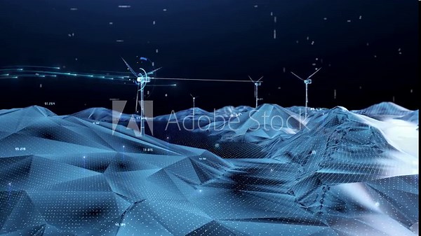 Digital Smart Power Grid Energy High-voltage line Engineering 3D animation,Digital Smart Power Grid Energy 3D animation.