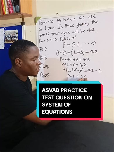 ASVAB System of Equations Practice Question Explained