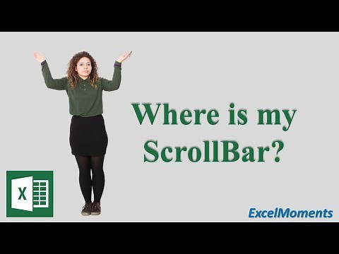 Excel - How to find a "missing" Scroll Bar