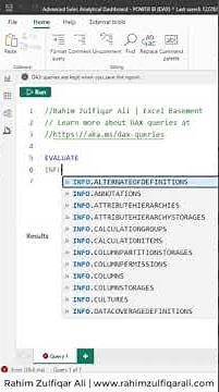 DAX Query View Tips: How to Get All Measures Info from the Current Model (POWER BI DESKTOP) #shorts