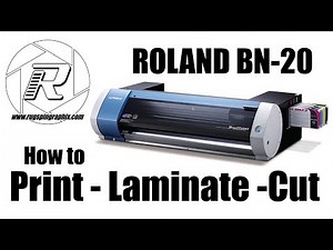 Roland BN20 Print Lam Cut