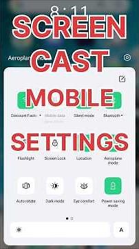 Screen cast Mobile Settings l Screencast & Screen Mirroring Guide l Screen cast kaise kare