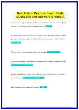 Real Estate Practice Exam State Questions and Answers Graded A277 636x882