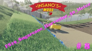 SUGARCANE HARVESTER 50 METER V2.0 - FS19 mod - FS19.net