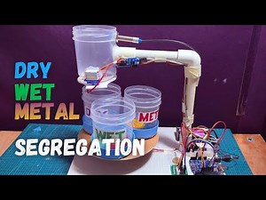 Smart dustbin project Waste Segregation System | Dry–Wet–Metal Detection | #arduino School Project