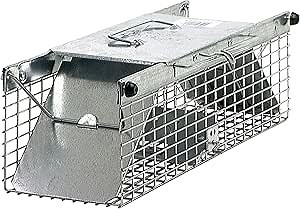 Havahart 1025 Small 2-Door Humane Catch and Release Live Animal Trap for Squirrels, Chipmunks, Rats, Weasels, and Small Animals