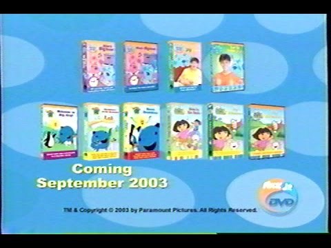 Nick Jr Home Video and DVD (2003) Promo (VHS Capture)
