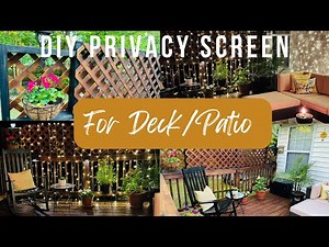 Spring/Summer 2023 DIY Privacy Screen for Outdoor Deck or Patio|Budget Friendly|Outdoor Living