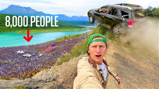 Man drives car off a cliff into a crowd of 8,000 people