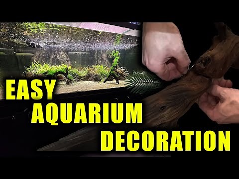 EASY DIY aquarium decoration