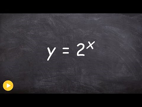 How to graph an exponential function using a table