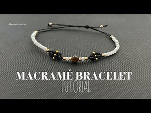 Micro Macrame Bracelet Tutorial