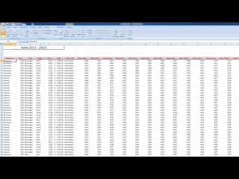 How to use the Freeze Panes command in Excel 2013,2010, 2007 - learn in 4 minutes!!