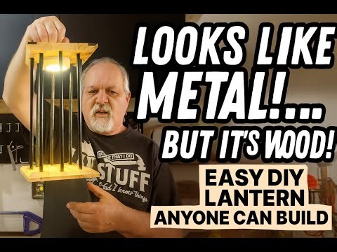 DIY Wooden Lantern from Scrap | Looks Like Metal, Built in 2 Hours!