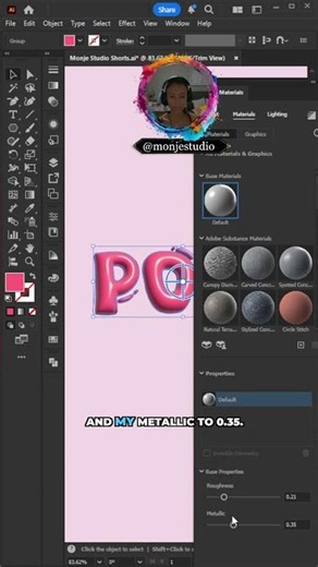 Monje Studio Tutorials: 3D Bubbly Text Effect | Easy Illustrator Tutorial