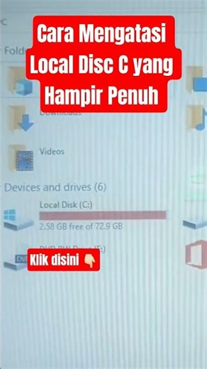 How to Overcome Local Disc C that is Almost Full #windows #computer #microsoft