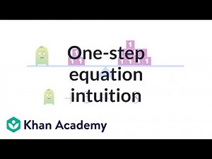 How to use the one-step equation intuition exercise | Linear equations | Algebra I | Khan Academy