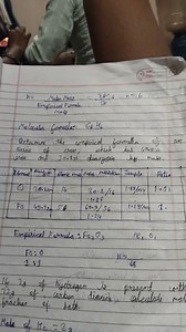 Determine the empirical formula of an oxide of iron, which has ... | Filo