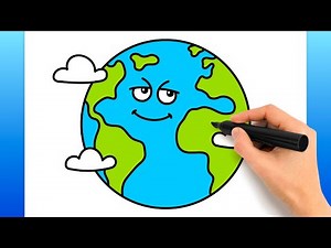 How To Draw Earth (Easy Drawing Tutorial)