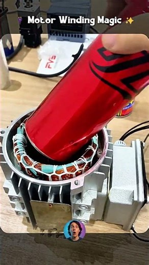 How Induction Motors Work: Seeing the Stator Winding