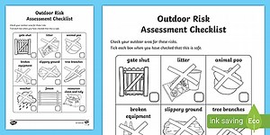 Outdoor Visual Risk Assessment Checklist
