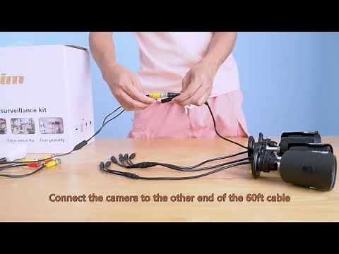 Xvim security camera system how to install and setup to view the cameras on phone