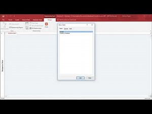 MS Access 2016 - Create Table Relationships