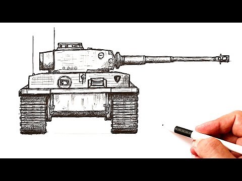 How to draw a Tiger Tank