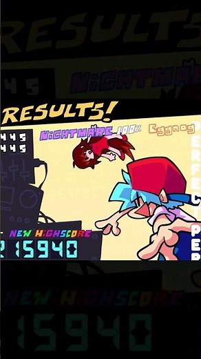 PERFECT 100% RANK WIN SCREEN (OFFICIAL FNF PIT STOP UPDATE) #shortsfeed #fridaynightfunkin