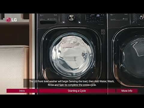 [LG Front Load Washers] How To Select and Start A Cycle