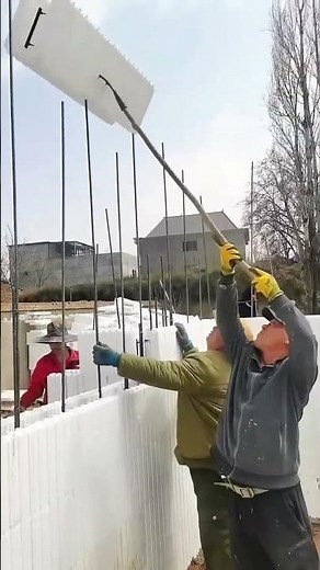 Assembly process of double layer fireproof insulation wall for houses