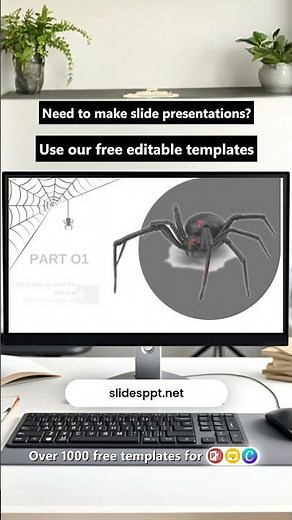 Free Spiders Template for PowerPoint, Google Slides & Canva