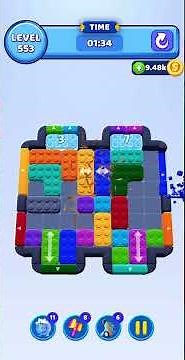 Color Block Jam - level 553 walkthrough - Please subscribe Thank you! #gaming