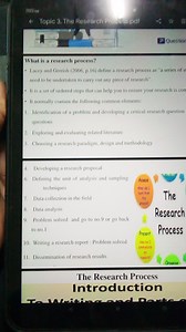 What is a research process?Lacey and Gerrish (2006, p.16) def... | Filo