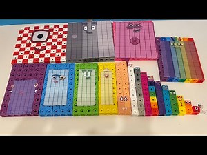 Making Numberblocks 0 to 100 from MathLink Cubes 넘버블럭스 만들기 マスリンク ナンバーブロックス 數字方塊積木 學習數字英文