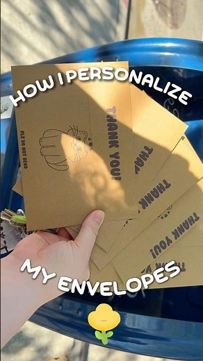 How to print on envelopes, customize them and make them CUTE for my small art business #arttutorial