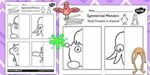 Monster Finish the Picture Worksheet