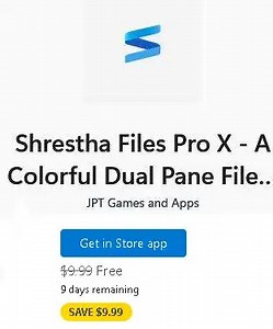 Shrestha Files Pro X for Free -Colorful Dual Pane File Manager with Tabs
