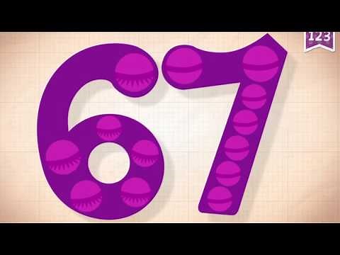 Learn Number 67 in English & Counting, Math by Endless Numbers Kids Video