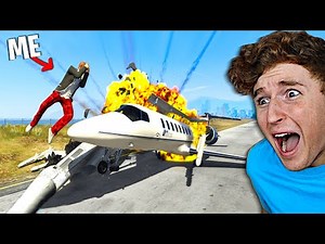 Can You Survive The PLANE CRASH Mod In GTA 5.. (Too Far)