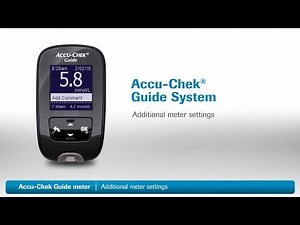 Accu-Chek Guide : Additional Meter Settings