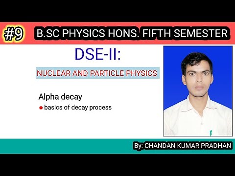 NUCLEAR AND PARTICLE PHYSICS: Basics of alpha decay process