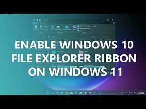 How to Enable Classic Windows 10 File Explorer Ribbon in Windows 11?
