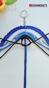 2.5M views · 31K reactions | Protect Your Vibes: DIY Macrame Evil Eye Keychain Tutorial 刺✨ #evileye #evileyekeychain #evileyeprotection #evileyecraft #evileyeaccessories #evileyemacrame #protection #vibes #macramekeychain #diyevileye #ideas #keychains #customized #explore #explorereels #explorepage #diy How to make an evil eye Evil eye keychain tutorial Macrame evil eye Handmade evil eye Evil eye craft Evileye ideas | Eashan Crafts | Facebook