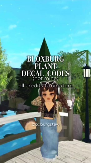 Bloxburg Plant Decal Codes | Aesthetic Plant ID Decals
