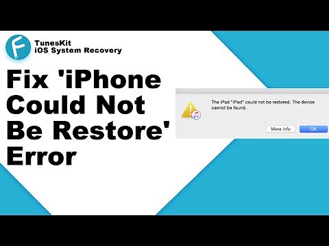 6 Ways to Fix 'iPhone Could Not be restored' Error