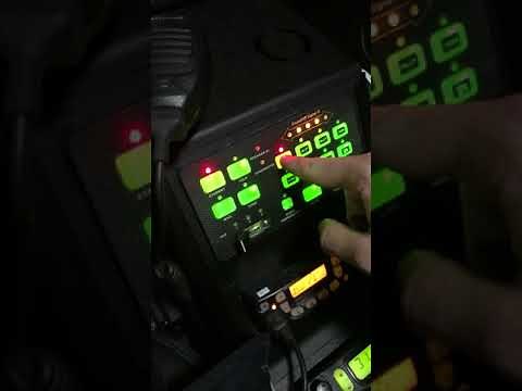 Inside of a police car